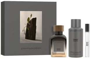 Zestaw Adolfo Dominguez Ebano Salvia Woda toaletowa 120 ml + Woda perfumowana w sprayu 10 ml + Dezodorant w sprayu 150 ml (8410190635470) - Zestawy kosmetyków męskich - miniaturka - grafika 1