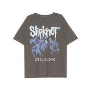 Koszulki i topy damskie - Cropp - Szara koszulka z nadrukiem Slipknot - Szary - miniaturka - grafika 1