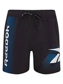 Kąpielówki męskie - Reebok Szorty kąpielowe "Luther" w kolorze czarnym - miniaturka - grafika 1