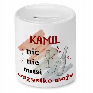 Skarbonka Dla Kamila na Urodziny Idealny Prezent z Nadrukiem ze Zdjęciem - Skarbonki Skarbonka Dla Kamila na Urodziny Idealny Prezent z Nadrukiem ze Zdjęciem - Skarbonki - miniaturka - grafika 1