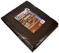 Folie budowlane - Geko Plandeka 3x3m brązowa gruba super jakość 200g G70710 - miniaturka - grafika 1