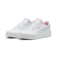 Odzież sportowa dziecięca - Młodzieżowe sneakersy Carina 3.0 PUMA White Sea Glass Blue - miniaturka - grafika 1
