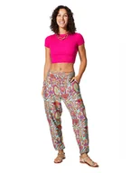 Spodnie damskie - Ipanima Spodnie w kolorze turkusowo-czerwonym - miniaturka - grafika 1