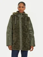 Kurtki damskie - Olsen Kurtka przejściowa 15101413 Zielony Loose Fit - miniaturka - grafika 1