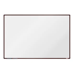 boardOK Biała magnetyczna tablica boardOK, 180 x 120 cm, brązowa rama VOK180120-1500 - Tablice i flipcharty - miniaturka - grafika 1