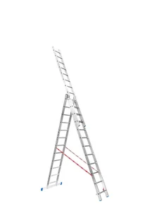 B2B Partner Trzyczęściowa drabina 3 x 12 (7,43m) 399028 - Drabiny - miniaturka - grafika 1