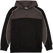 Bluzy męskie - Bluza męska Fila Rivoli czarno-szara FAM1121 83033 XL - miniaturka - grafika 1