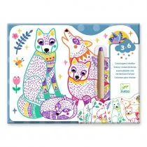 Magiczne kolorowanki Leśne zwierzątka - Zabawki kreatywne - miniaturka - grafika 1