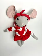 Maskotki i pluszaki - Przytulanka MYSZ lniana - miniaturka - grafika 1