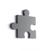 Płyty i maty izolacyjne - Panel akustyczny POLY, puzzel, 700x700x50 mm, ścienny, jasnoszary - miniaturka - grafika 1