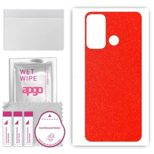 folia naklejka skórka strukturalna na TYŁ do ZTE Optus X Delight 2 - Czerwony Pastel Matowy - apgo SKINS