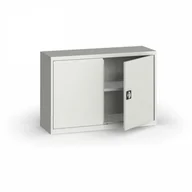 Pozostałe wyposażenie warsztatu - KOVONA Szafa metalowa, 800 x 1200 x 400 mm, 1 półka, szara C37010.2.09.24B2B - miniaturka - grafika 1