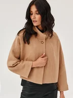 Kurtki damskie - Kurtka z kamelowej wełny - miniaturka - grafika 1