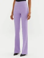 Spodnie damskie - Rinascimento Spodnie materiałowe CFC0122830003 Fioletowy Regular Fit - miniaturka - grafika 1