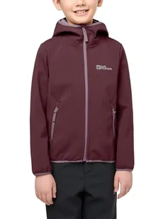 Jack Wolfskin - FOURWINDS JACKET KIDS, dziecięca kurtka softshell unisex, boysenberry, - Kurtki i płaszcze dla chłopców - miniaturka - grafika 1