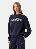 Bluzy damskie - Guess Bluza V4BQ15 K7UW2 Granatowy Regular Fit - miniaturka - grafika 1