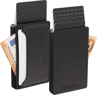 Pozostałe akcesoria do telefonów - KORUMA Aluminiowe etui na karty + etui skórzane z magsafe czarny Uniwersalny - miniaturka - grafika 1