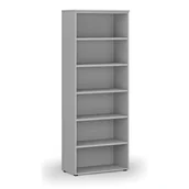 Regały biurowe - Regał biurowy PRIMO GRAY, 2128 x 800 x 420 mm, szary - miniaturka - grafika 1
