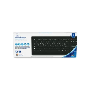 MediaRange MROS101-BE klawiatura Dom USB AZERTY Belgijski Czarny - Klawiatury - miniaturka - grafika 1