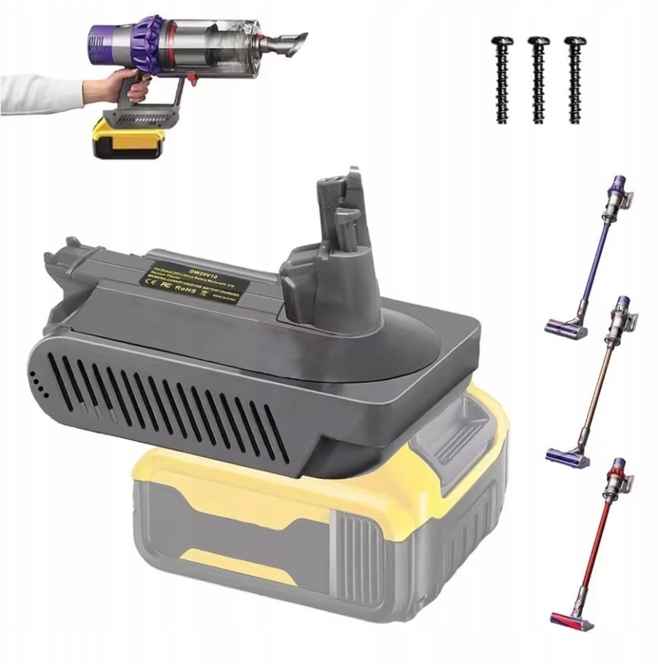 ADAPTER KONWERTER DEWALT 18V 20V DO DYSON V10 ODKURZACZE CYCLONE ANIMAL