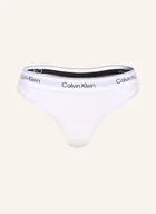 Majtki damskie - Calvin Klein Stringi Icon Cotton Modal weiss - miniaturka - grafika 1
