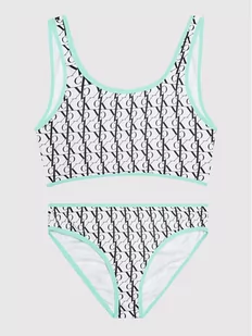 Calvin Klein Swimwear Strój kąpielowy KY0KY00015 Biały - Stroje kąpielowe - miniaturka - grafika 1