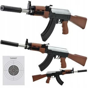Karabin Na Kulki 6Mm Ak47 Pistolet Replika 73 Cm - Zabawki militarne - miniaturka - grafika 1