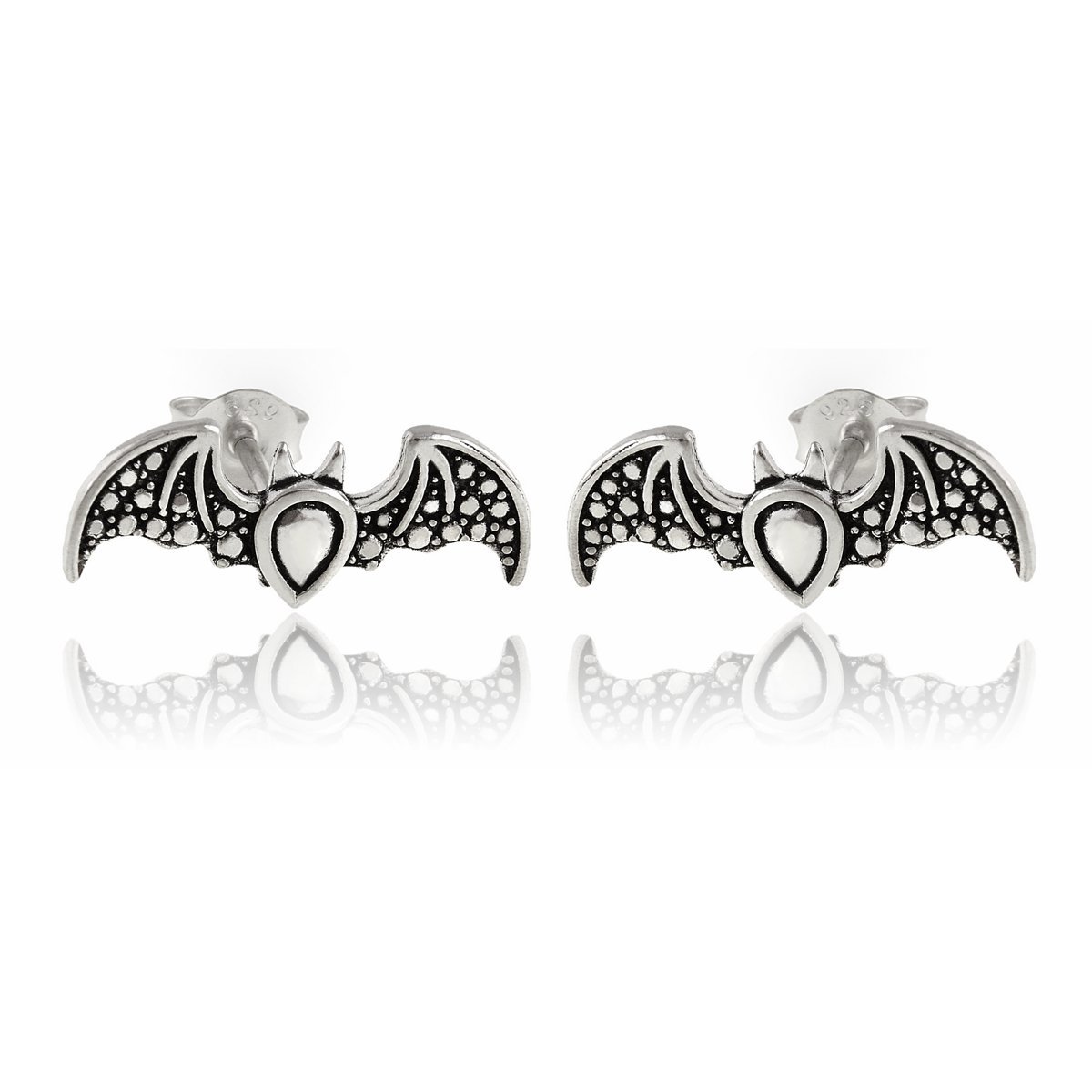 Kolczyki srebrne Nietoperze sztyft 1,5g