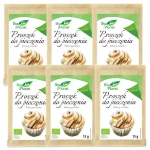 Bio Planet Proszek do pieczenia Zestaw 6 x 15 g Bio - Proszki do pieczenia, drożdże - miniaturka - grafika 1
