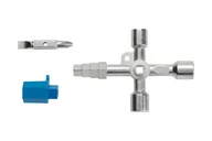 Inne akcesoria elektryczne - GTV Hogert Kluczyk uniwersalny do szafek, 9 końcówek, HT1W761 HT1W761 - miniaturka - grafika 1