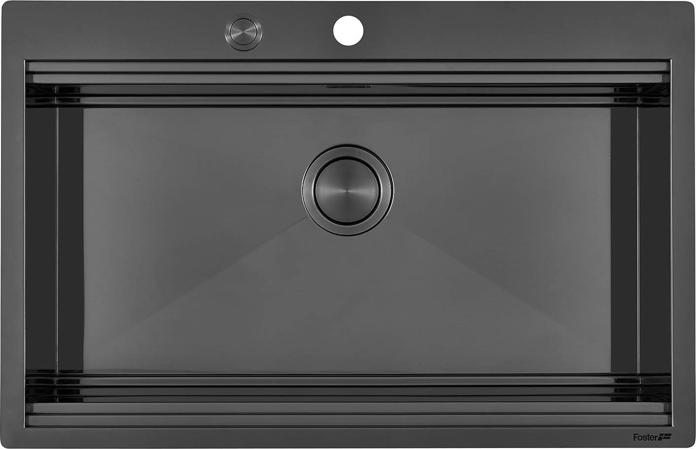 Zlewozmywak Foster MILANELLO BOWL 806x520 FM GUNMETAL