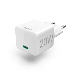Hama 00125128 ładowarka do urządzeń przenośnych Smartfon, Tablet Biały Prąd przemienny Szybkie ładowanie Wewnętrzna - Ładowarki do telefonów - miniaturka - grafika 1