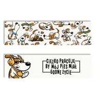 Zakładki do książek - Zakładka kartonowa - Godne życie - Pies - miniaturka - grafika 1