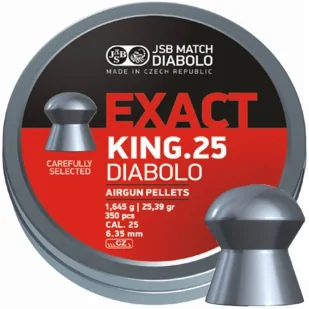 Śrut 6,35 mm JSB Diabolo Exact King 350 szt - Amunicja do wiatrówek - miniaturka - grafika 1