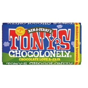 TONY'S Ben&Jerry Dark brownie milk  czekolada 180g - Czekolada - miniaturka - grafika 1