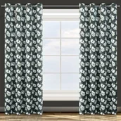 Zasłony - Eurofirany Zasłona Aida 140x250 Czarna ex-z-aida-c.zie-140x250-przel - miniaturka - grafika 1