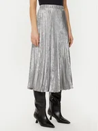 Spódnice - Gap Spódnica plisowana 587128-00 Srebrny Regular Fit - miniaturka - grafika 1