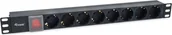Akcesoria do szaf serwerowych - Equip Equip 333286 rozdzielacz zasilania PDU 8 x gniazdo sieciowe 1U Czarny - miniaturka - grafika 1