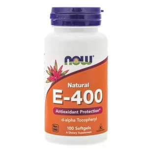 Now Foods Witamina E-400 100 kapsułek NOW0837B - Suplementy naturalne - miniaturka - grafika 1
