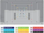 Uchwyty do telewizora - Uchwyt do telewizora 32"-60", stojący, do 40kg, VESA, regulacja - miniaturka - grafika 1