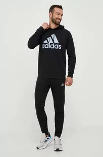 adidas dres męski kolor czarny - Dresy męskie - miniaturka - grafika 1