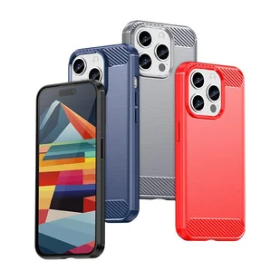 Etui Carbon Case do iPhone 15 Pro elastyczny czarny - Etui i futerały do telefonów - miniaturka - grafika 6