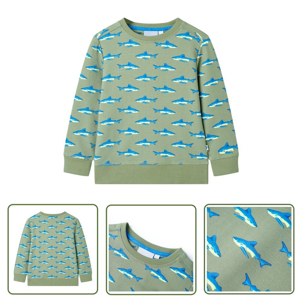 Bluza dziecięca - jasne khaki - 140 - Bluza Dla Dziecka