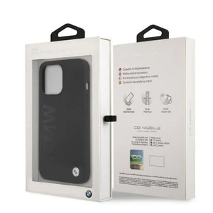 Etui BMW BMHMP13LSLBLBK iPhone 13 Pro / 13 6,1" czarny/black hardcase Silicone Signature Logo Magsafe - Etui i futerały do telefonów - miniaturka - grafika 8