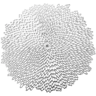 Podkładka na stół EUROFIRANY Elen 38 cm Srebrny - Obrusy i serwetki - miniaturka - grafika 1