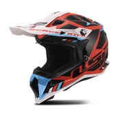 Kaski motocyklowe - Kask Cross LS2 MX700 Subverter Evo II Stomp Biały/Niebieski/Czerwony PołyskS - miniaturka - grafika 1
