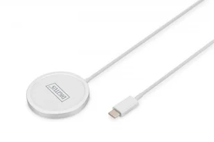 Ładowarka bezprzewodowa indukcyjna 15W MagSafe 1m USB-C Biała - Ładowarki do telefonów - miniaturka - grafika 1