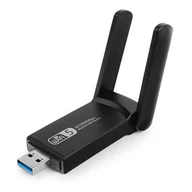 Akcesoria TV-SAT - Spacetronik Adapter Wi-Fi AC1200 RT8812BU 5dbi SPACERT8812BU - miniaturka - grafika 1