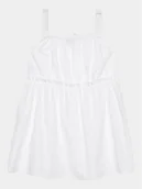 Sukienki i spódniczki dla dziewczynek - United Colors Of Benetton Sukienka codzienna 4EW7GV00T Biały Regular Fit - miniaturka - grafika 1