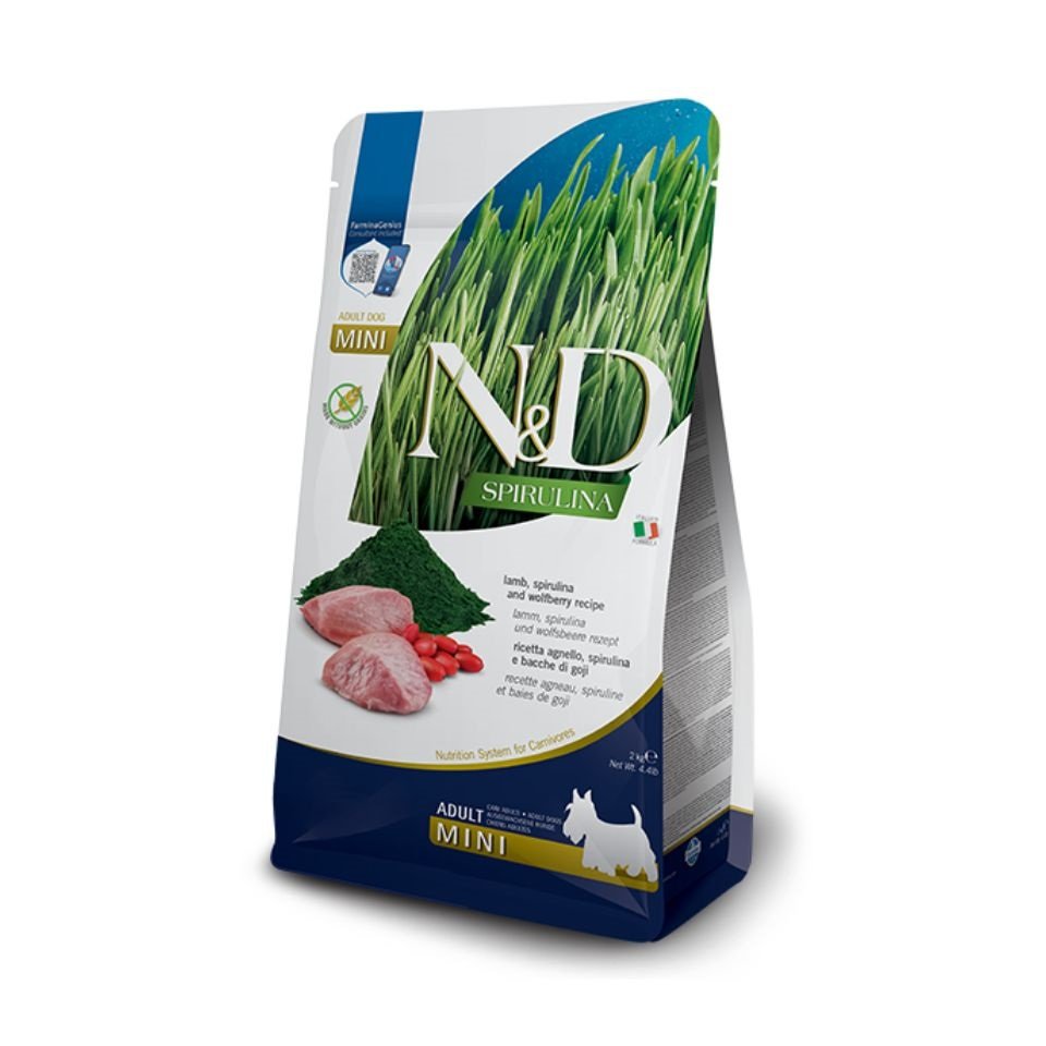 FARMINA N&D Spirulina Lamb Adult Mini 2kg